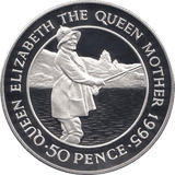1995 SILVER PROOF 50 PENCE ASCENSION ISLANDS 925 SILVER (COA) REF 20 - SILVER PROOF COMMEMORATIVE - Cambridgeshire Coins
