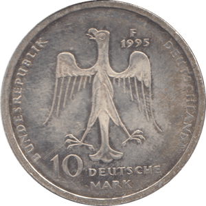1995 SILVER TEN MARK GERMANY - SILVER WORLD COINS - Cambridgeshire Coins