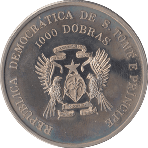 1996 1000 DOBRAS SAO TOME AND PRINCIPE - WORLD COINS - Cambridgeshire Coins
