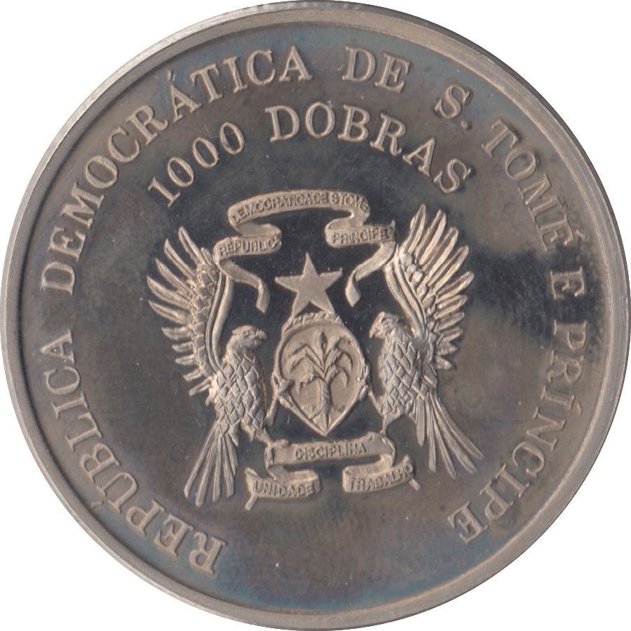 1996 1000 DOBRAS SAO TOME AND PRINCIPE - WORLD COINS - Cambridgeshire Coins