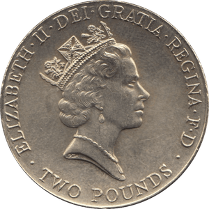 1996 £2 CIRCULATED EUROPEAN FOOTBALL - £2 CIRCULATED - Cambridgeshire Coins