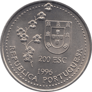 1996 200 ESCUDOS PORTUGAL - WORLD COINS - Cambridgeshire Coins