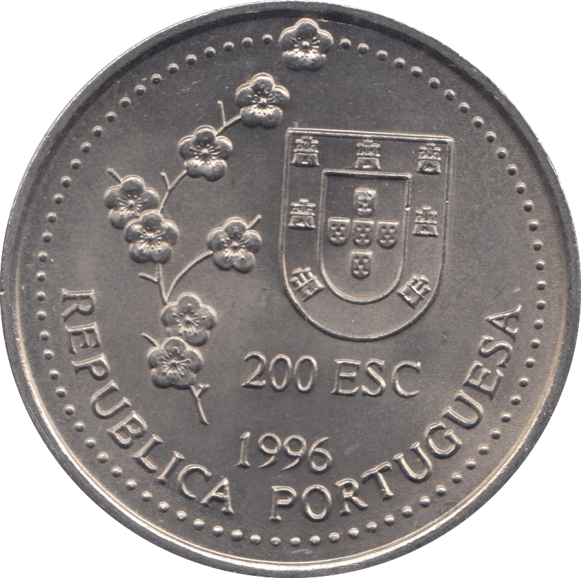 1996 200 ESCUDOS PORTUGAL - WORLD COINS - Cambridgeshire Coins