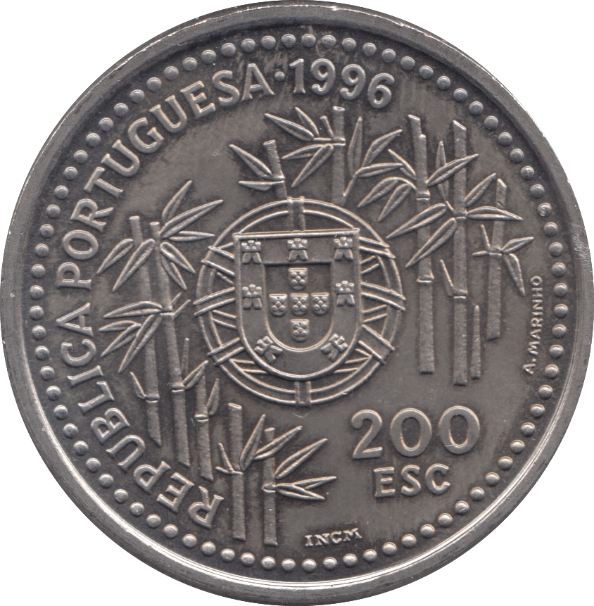 1996 200 ESCUDOS PORTUGAL - WORLD COINS - Cambridgeshire Coins