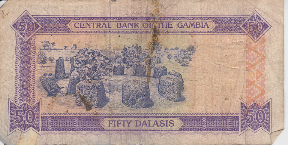 1996 50 DALASIS BANKNOTE GAMBIA REF 755 - World Banknotes - Cambridgeshire Coins