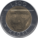 1996 500 LIRE HEGEL REPUBLIC OF SAN MARINO - WORLD COINS - Cambridgeshire Coins