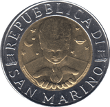 1996 500 LIRE HEGEL REPUBLIC OF SAN MARINO - WORLD COINS - Cambridgeshire Coins