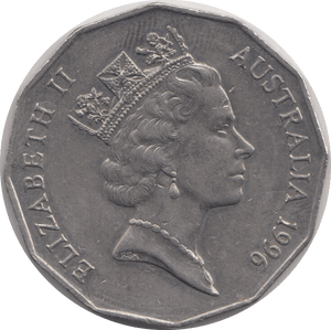 1996 AUSTRALIA 50 CENTS - WORLD COINS - Cambridgeshire Coins