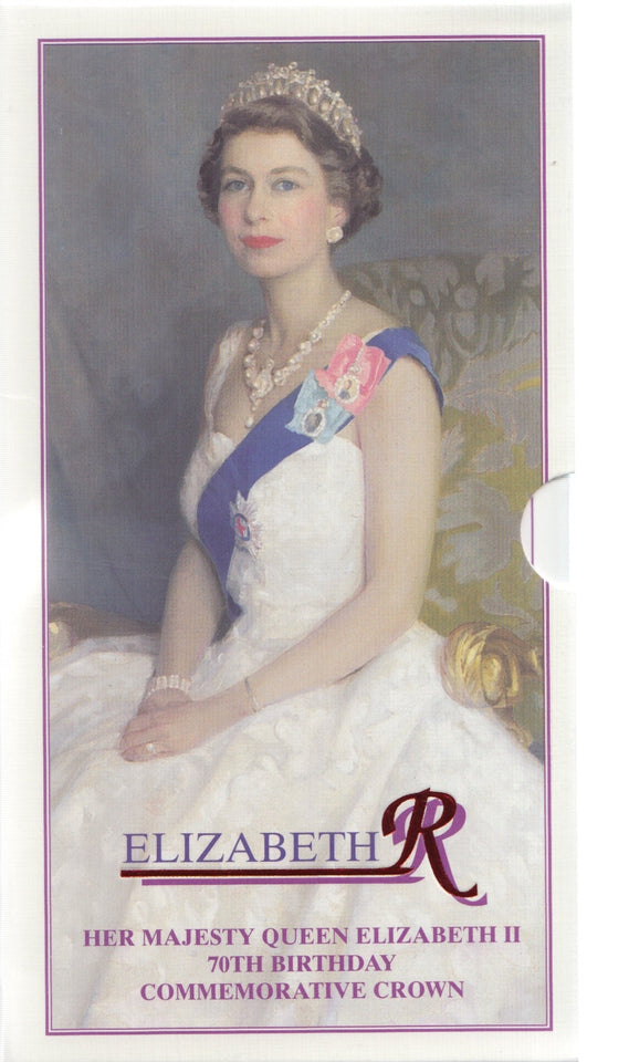 1996 Brilliant Uncirculated £5 Coin Presentation Pack Elizabeths 70th Birthday - £5 BU PACK - Cambridgeshire Coins