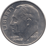 1996 ONE DIME USA - SILVER WORLD COINS - Cambridgeshire Coins