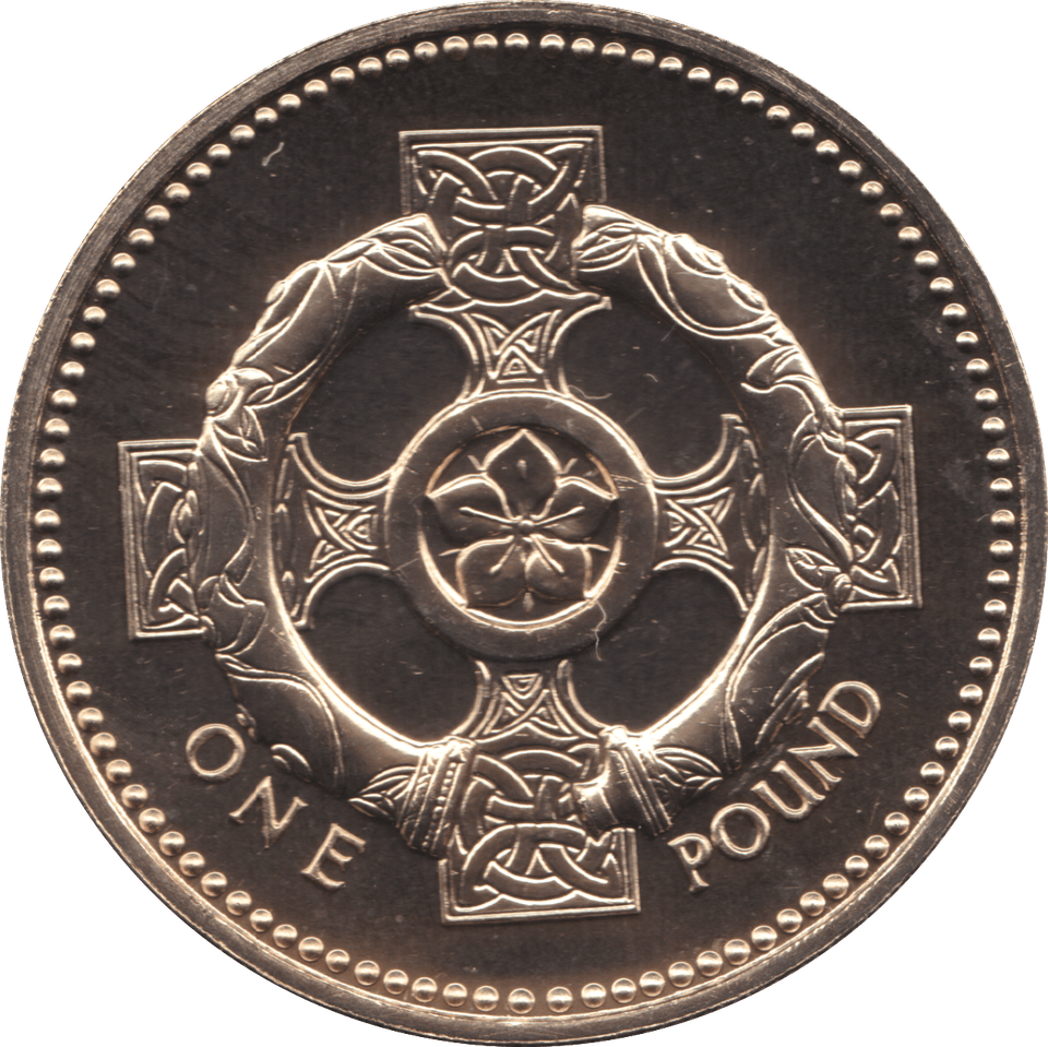 1996 ONE POUND £1 CELTIC CROSS BRILLIANT UNCIRCULATED BU - £1 BU - Cambridgeshire Coins