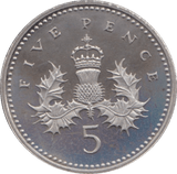 1996 PROOF FIVE PENCE 5P - 5p PROOF - Cambridgeshire Coins