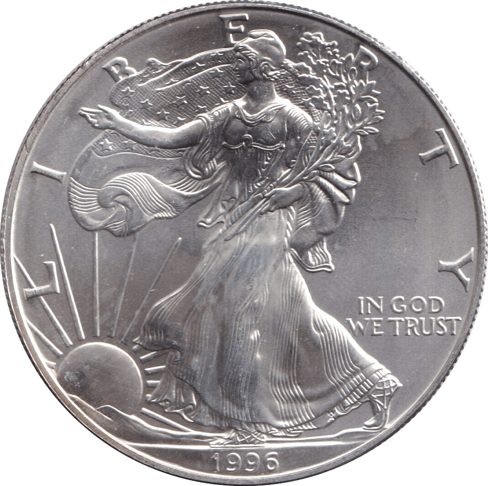 1996 SILVER LIBERTY DOLLAR USA - SILVER WORLD COINS - Cambridgeshire Coins