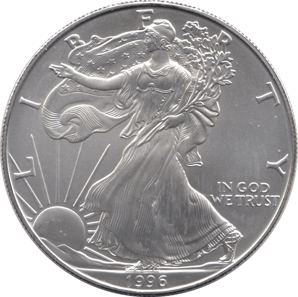 1996 SILVER LIBERTY DOLLAR USA - SILVER WORLD COINS - Cambridgeshire Coins