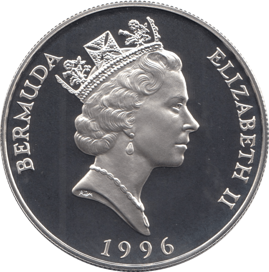 1996 SILVER PROOF 1 DOLLAR BERMUDA 925 SILVER REF C4 - SILVER PROOF COMMEMORATIVE - Cambridgeshire Coins