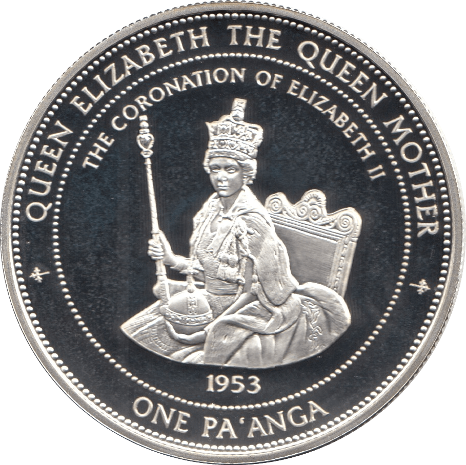 1996 SILVER PROOF 1 PA'ANGA 925 SILVER REF C10 - SILVER PROOF COMMEMORATIVE - Cambridgeshire Coins