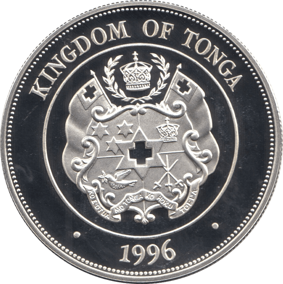 1996 SILVER PROOF 1 PA'ANGA KINGDOM OF TONGA 925 SILVER REF C3 - SILVER PROOF COMMEMORATIVE - Cambridgeshire Coins