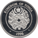1996 SILVER PROOF 1 PA'ANGA KINGDOM OF TONGA 925 SILVER REF C3 - SILVER PROOF COMMEMORATIVE - Cambridgeshire Coins