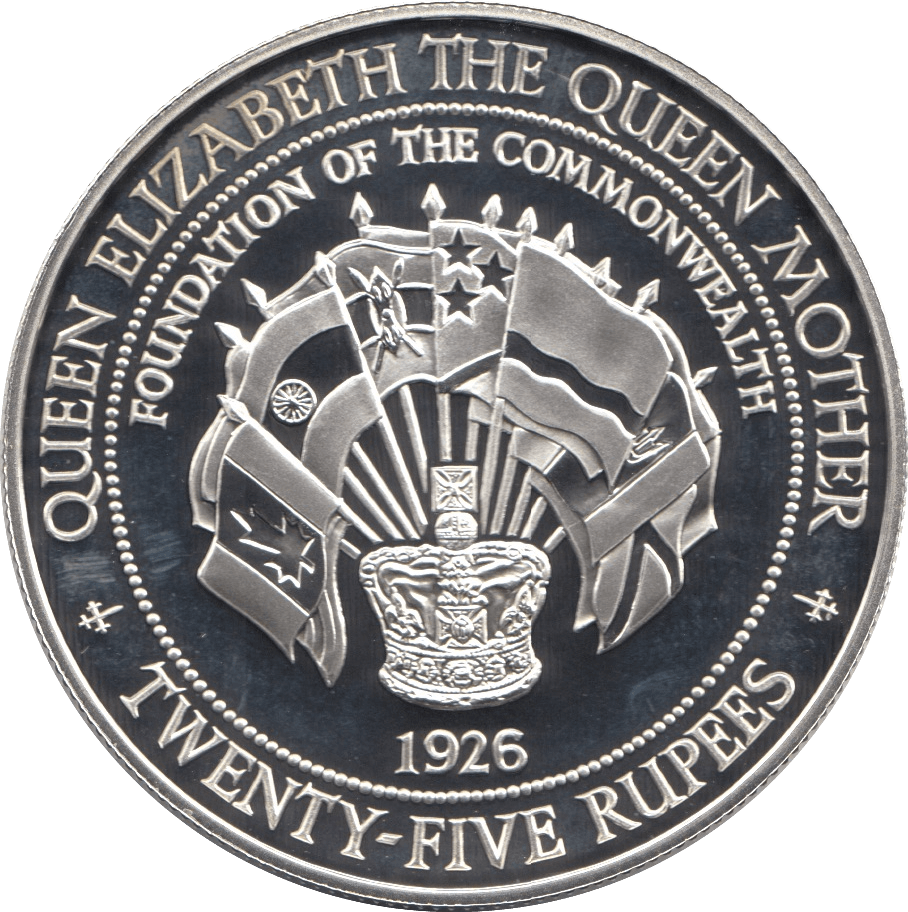 1996 SILVER PROOF 25 RUPEES SEYCHELLES 925 SILVER (COA) REF 15 - SILVER PROOF COMMEMORATIVE - Cambridgeshire Coins