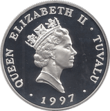 1996 SILVER PROOF 5 DOLLARS TUVALU 925 SILVER REF C7 - SILVER PROOF COMMEMORATIVE - Cambridgeshire Coins