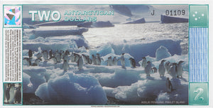 1996 TWO DOLLARS BANKNOTE ANTARTICA REF 511 - World Banknotes - Cambridgeshire Coins