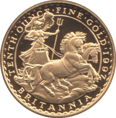 1997 £10 GOLD PROOF BRITANNIA 1/10TH OUNCE - GOLD BRITANNIAS - Cambridgeshire Coins