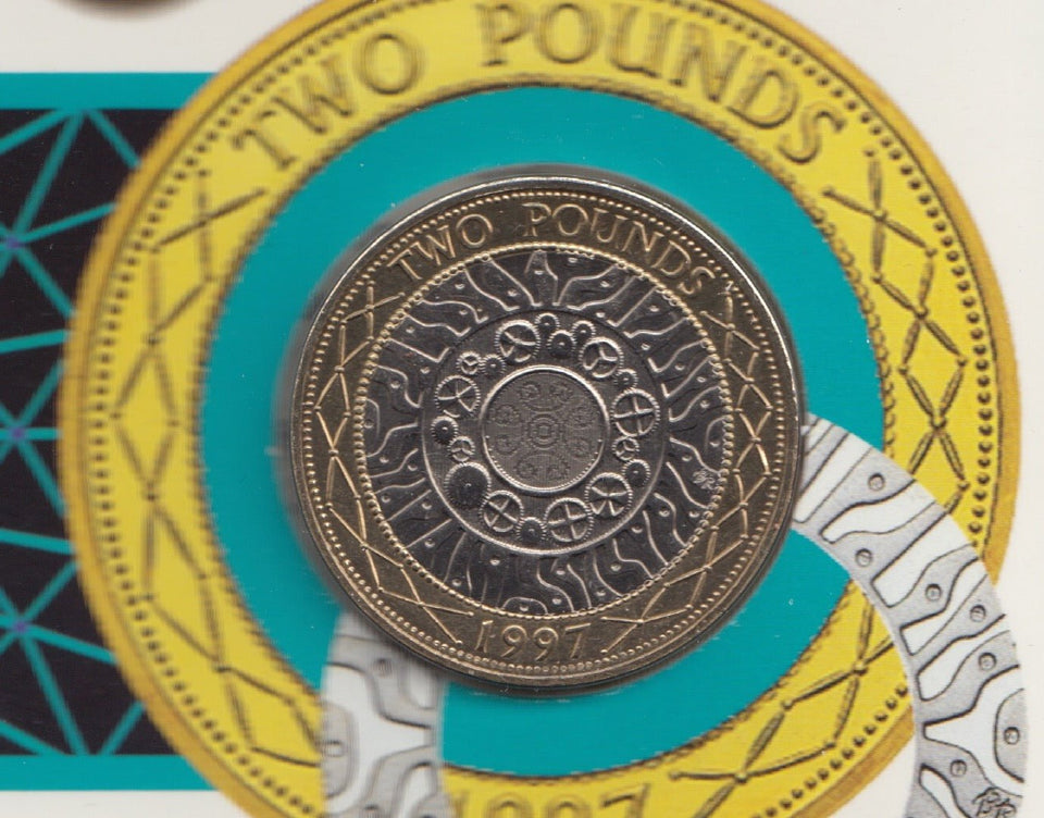 1997 £2 UNCIRCULATED PRESENTATION PACK SHOULDERS OF GIANTS - £2 BU PACK - Cambridgeshire Coins