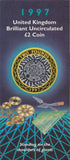 1997 £2 UNCIRCULATED PRESENTATION PACK SHOULDERS OF GIANTS - £2 BU PACK - Cambridgeshire Coins