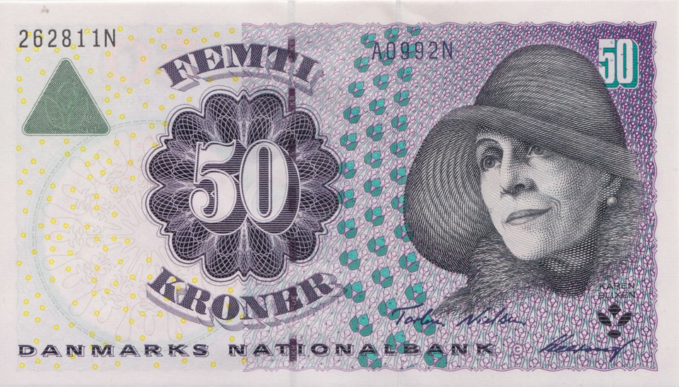 1997 50 KORONA BANKNOTE DENMARK REF 731 - World Banknotes - Cambridgeshire Coins