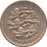 1997 CIRCULATED £1 Three Lions - £1 CIRCULATED - Cambridgeshire Coins