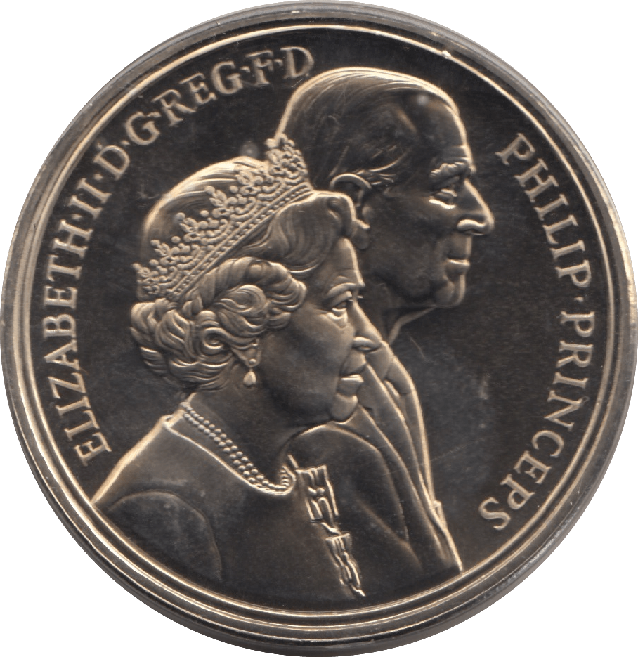 1997 CIRCULATED £5 GOLDEN WEDDING ANNIVERSARY COIN - £5 CIRCULATED - Cambridgeshire Coins
