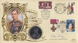 1997 CORONATION OF GEORGE VI CROWN COIN COVER SIGNED BY LT. COMMANDER J. BRIDGE CC69 - coin covers - Cambridgeshire Coins