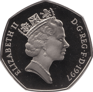1997 FIFTY PENCE PROOF 50P COIN LARGE - 50p Proof - Cambridgeshire Coins