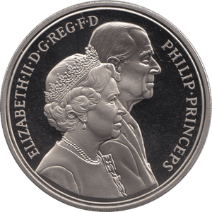 1997 FIVE POUND £5 PROOF COIN QUEENS GOLDEN WEDDING ANNIVERSARY - £5 Proof - Cambridgeshire Coins