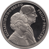 1997 FIVE POUND £5 PROOF COIN QUEENS GOLDEN WEDDING ANNIVERSARY - £5 Proof - Cambridgeshire Coins