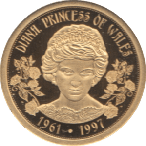 1997 GOLD PROOF DIANA PRINCESS OF WALES IN MEMORY 1061- 1997 REF 22 - GOLD COMMEMORATIVE - Cambridgeshire Coins