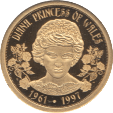 1997 GOLD PROOF DIANA PRINCESS OF WALES IN MEMORY 1061- 1997 REF 22 - GOLD COMMEMORATIVE - Cambridgeshire Coins