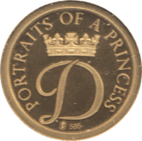1997 GOLD PROOF PORTRAIT OF A PRINCESS DIANA PRINCESS OF WALES A LEGEND REF 18 A - GOLD COMMEMORATIVE - Cambridgeshire Coins