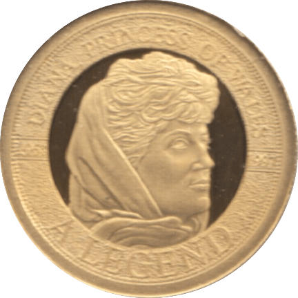 1997 GOLD PROOF PORTRAIT OF A PRINCESS DIANA PRINCESS OF WALES A LEGEND REF 18 A - GOLD COMMEMORATIVE - Cambridgeshire Coins