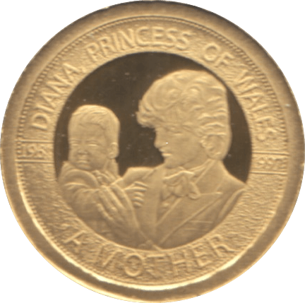 1997 GOLD PROOF PORTRAIT OF A PRINCESS DIANA PRINCESS OF WALES A MOTHER REF 20 A - GOLD COMMEMORATIVE - Cambridgeshire Coins