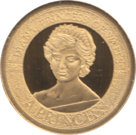 1997 GOLD PROOF PORTRAIT OF A PRINCESS DIANA PRINCESS OF WALES A PRINCESS REF 21 A - GOLD COMMEMORATIVE - Cambridgeshire Coins