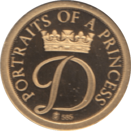 1997 GOLD PROOF PORTRAIT OF A PRINCESS DIANA PRINCESS OF WALES A PRINCESS REF 21 A - GOLD COMMEMORATIVE - Cambridgeshire Coins