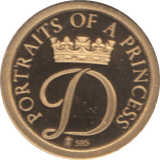 1997 GOLD PROOF PORTRAIT OF A PRINCESS DIANA PRINCESS OF WALES A PRINCESS REF 21 A - GOLD COMMEMORATIVE - Cambridgeshire Coins