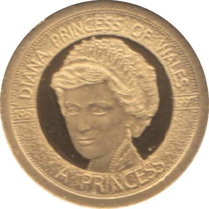 1997 GOLD PROOF PORTRAIT OF A PRINCESS DIANA PRINCESS OF WALES A PRINCESS REF 21 - GOLD COMMEMORATIVE - Cambridgeshire Coins