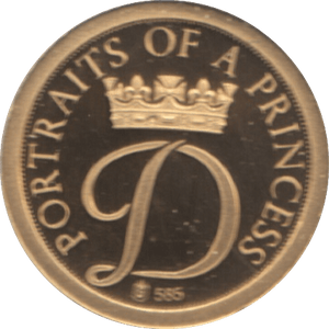 1997 GOLD PROOF PORTRAIT OF A PRINCESS DIANA PRINCESS OF WALES A WIFE REF 19 - GOLD COMMEMORATIVE - Cambridgeshire Coins