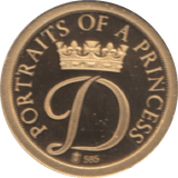 1997 GOLD PROOF PORTRAIT OF A PRINCESS DIANA PRINCESS OF WALES A WIFE REF 19 - GOLD COMMEMORATIVE - Cambridgeshire Coins