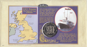 1997 ISLE OF WIGHT EURO QUEEN ELIZABETH COIN COVER SIGNED BY A.J.C MORROW REF CC63 - coin covers - Cambridgeshire Coins