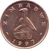 1997 ONE CENT ZIMBABWE - WORLD COINS - Cambridgeshire Coins