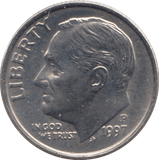 1997 ONE DIME USA PHILADELPHIA MINT - SILVER WORLD COINS - Cambridgeshire Coins