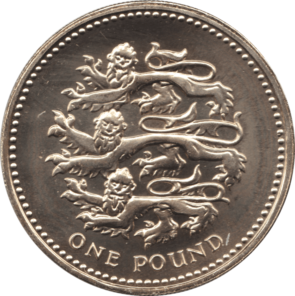 1997 ONE POUND £1 ENGLISH LIONS BRILLIANT UNCIRCULATED BU - £1 BU - Cambridgeshire Coins